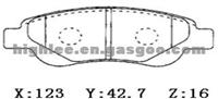 Brake Pad 4253.27 For Peugeot