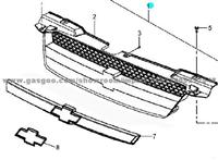 Auto Plating Front Bumper Grille For GM DAEWOO