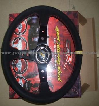 SW002 Leather Steering Wheel 350mm