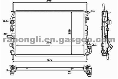 RADIATOR 2S718005AC