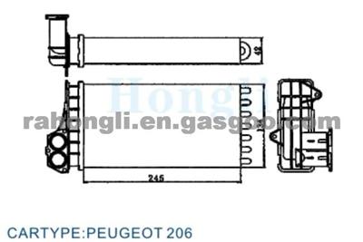 PEUGEOT 206 HEATER6448G3