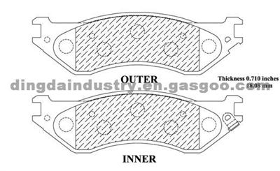 Brake Pad 7982 D1077 Dodge