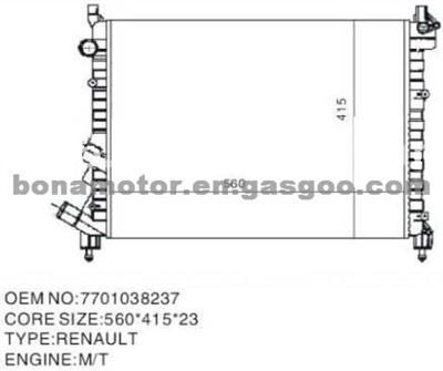 Radiator RENAULT LAGUNA 7701038237