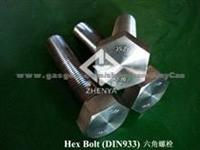 Hex Bolt Unc/DIN933, Inox/Stainless Steel/Aisi A2/A4