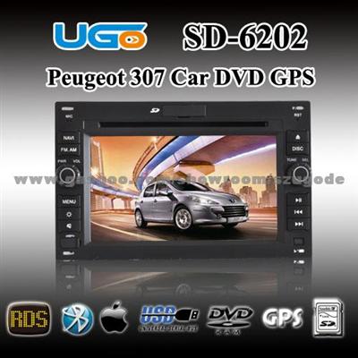 UGODE Car DVD Player for New Peugeot 307(SD-6202)
