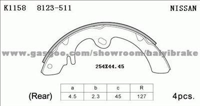 NISSAN BRAKE SHOE