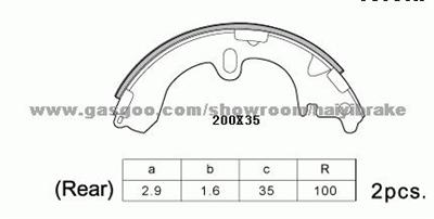 Brake Shoe for Japanese Car HAIYIS588