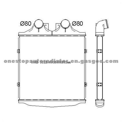 MERCEDES 500 INTERCOOLER