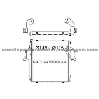 MERCEDES INTERCOOLER-NISSENS:96972