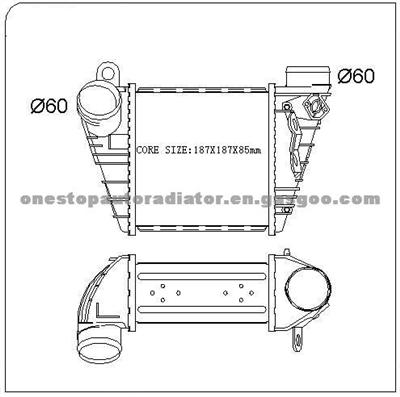 VOLKSWAGEN INTERCOOLER-NISSENS:96847