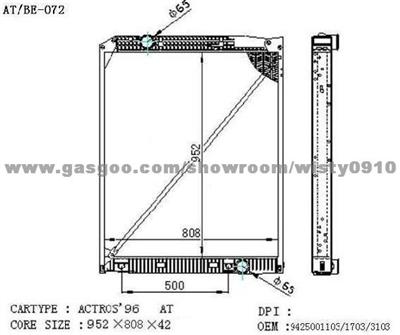 BENZ Truck Radiator