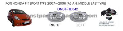 Fog Lamp HONDA FIT SPORT TYPE 2007-2008(ASIA&MIDDLE EAST TYPE)