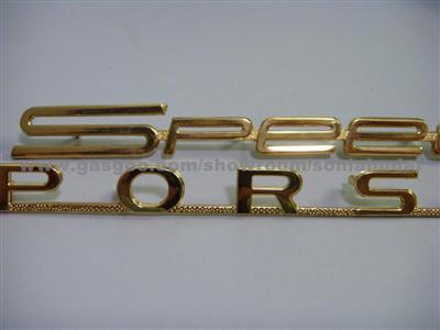 Personalized ABS Adhesive Car Emblem With Chrome Plating