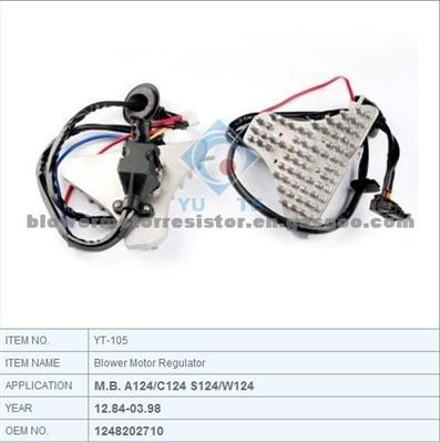 MERCEDES BENZ Blower Regulator / Resistor 1248202710