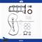 Gasket set for HYUNDAI G4CP