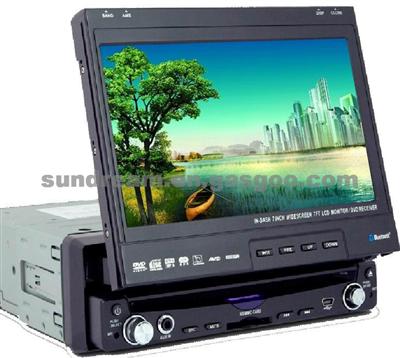 Extendable 1 Din Car Radio And DVD Player