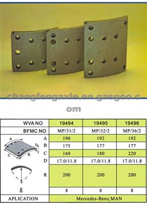 MAN Brake Lining CF47-105-115