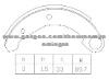 Brake Shoe For Renault 7701201679