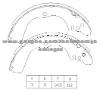 Brake Shoe for Mitsubishi MR449683