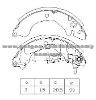 Brake Shoe For Mitsubishi MB366330