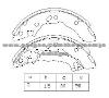 Brake Shoe For Hyundai 58305-02A00