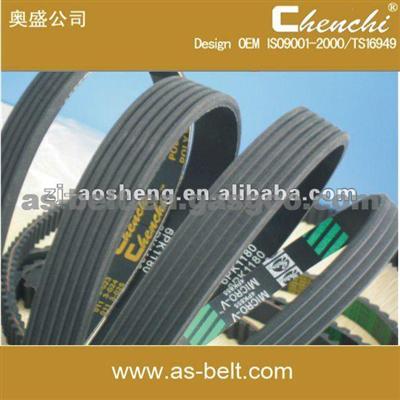 6PK2535 Auto Transmission Belt PK Belt Auto Spare Parts EPDM CR Material Fatigue Life 60000 Km For Mercedes-Benz S Class Coupe