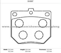 Brake Pad D1007(Skyline/Datsun 1800/Cedric)