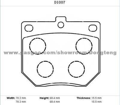 Brake Pad D1007(Skyline/Datsun 1800/Cedric)