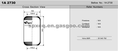 High Quality Truck Part Trailer Air Spring 20540792