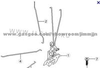 Latch Assy-T / Gate Ssangyong Musso , 7141705001, 7141705000