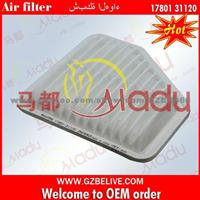 Auto Air Filter 17801-31120 For TOYOTA RAV RUKUS AVENSIS ZELAS LEXUS ES240/350 ACR50 GSV40 AC