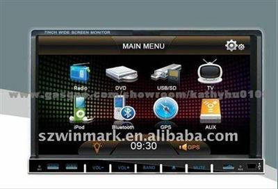 2 Din 7 Inch TFT LCD Touch Screen Car DVD GPS DV-7028