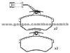 Brake Pad for AUDI 853 698 151 E