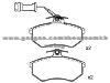 Brake Pad for AUDI 431 698 151 B