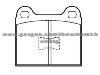 Brake Pad for AUDI 171 698 151 E