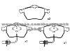 Brake Pad for AUDI 4B0 615 116