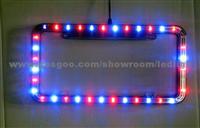 New LED License Plate Prame Rainbow Color It Can More You Car More Attraction