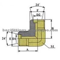 Pipe P1c-12a Metric Male 24º Cone Seat