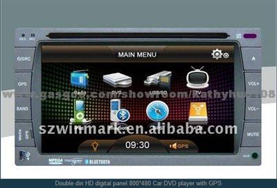 2 Din 6.2 Inch Touch Screen Car Media Player With TV, Radio, Bluetooth,Etc