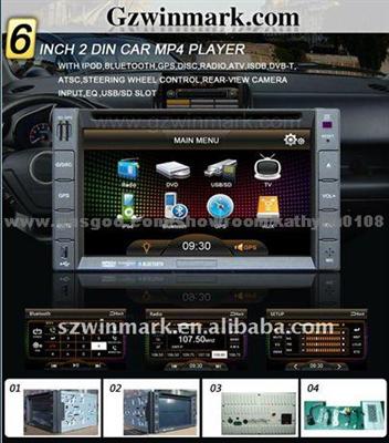 Double Din 6.2'' Touch Screen Car DVD GPS With TV, Radio, Bluetooth,Etc