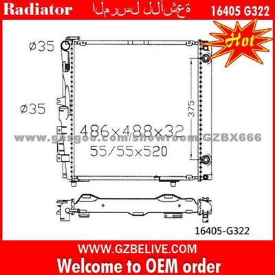 Auto Radiator For BMW 16405-G322