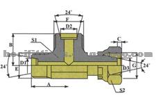 Metric Thread Bite Tupe Tube Fittings PCD-18