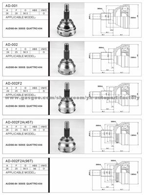 Inner Outer C.V.Joint Assy For Audi