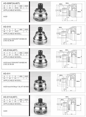 C V Joint /Axle For Audi European Car