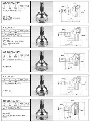 CITROEN-PEUGEOT C.V.Joint /Axle