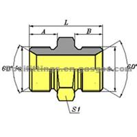 Bolt METRIC MALE 60º CONE SEAT P1M-10 material: 45#