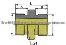 Bolt Metrico-ring Male Fitting P1h-10