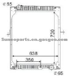 MERCEDES BENZ Radiator 6525014401/4501/6501