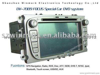 FORD Focus 2 Din 7 Inch Touch Screen Special Car DVD GPS With TV, Radio, Etc