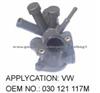 Thermostat housing; Thermostat cover water flange 030 121 117M FOR VW
